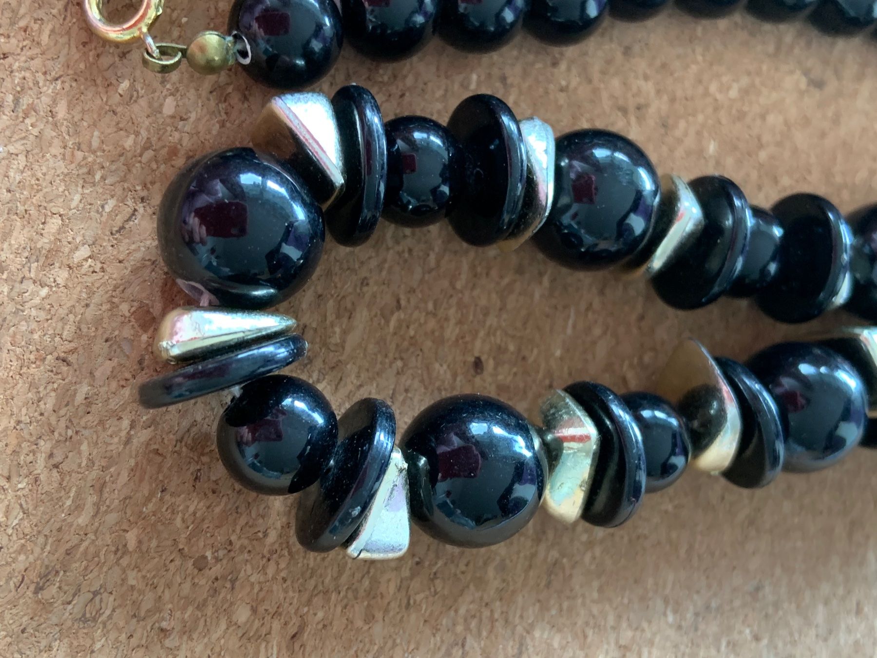 Catenine: Schwarze Kette Silberelemente – Usato da Laufen venduto da Bellavitaboom 5