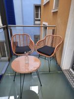 Balkonset Rattanooptik zwei Stühle mit Tisch gebraucht
