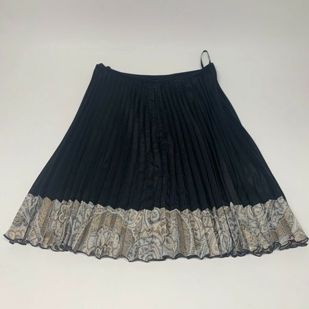 Eva Kyburz Luxus Designer Plissé Rock Gold 36 38 zu Nile