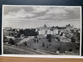 ZG, Menzingen mit Pensionat und Seminar aus dem Jahr 1933.