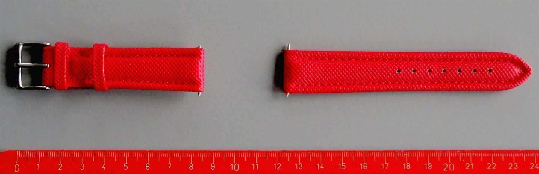 Bracciali & Braccialetti: Nr91 Rotes Uhrenband 20mm – Nuovo (secondo la descrizione) da Teufen ZH venduto da bee50two