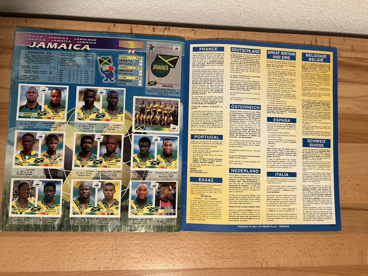 Panini Carte collezionabili: Panini 98 Album – Usato da Schliern b. Köniz venduto da Trebesch 3