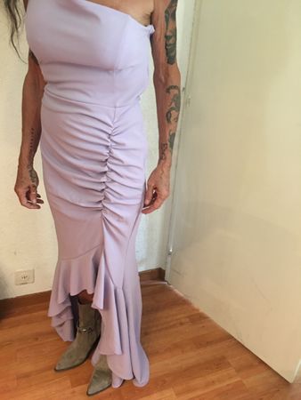 Lila Rüschenkleid - Grösse 38 für lauschige Sommerabende
