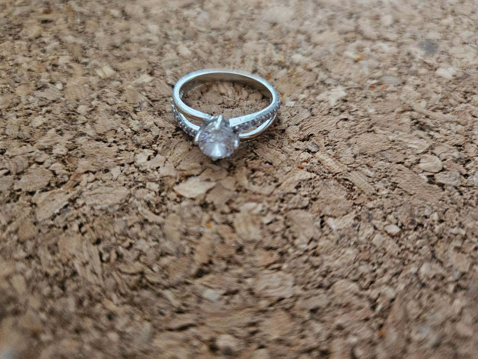 Anelli: Silber Ring mit Steinchen und Brilliant – Nuovo (secondo la descrizione) da Pratteln venduto da madi1990 2