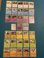Pokemon Sammelkarten, Set 30 Stk. + 2 Holo von 2021, EN + DE