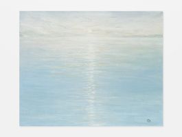 Original Acrylbild Meer Morgenlicht 50x40 cm