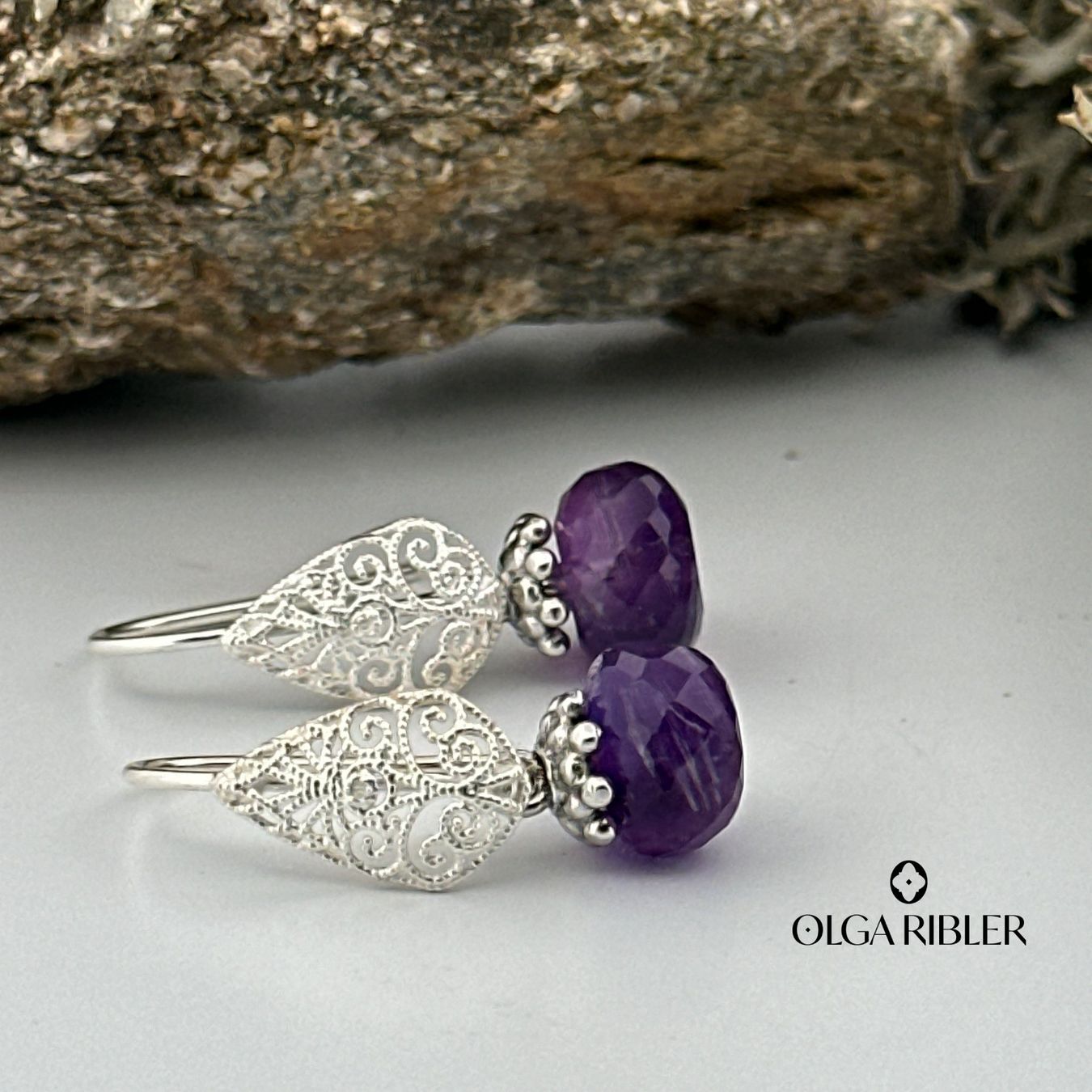Olga Ribler Orecchini pendenti & Orecchini a lobo: Ohrringe mit Amethyste Silber 925 – Nuovo (secondo la descrizione) da Luzern venduto da Schmuckoutlet 3