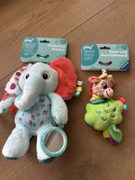 Spielzeug Elefant und Giraffe play+ mit Clip Neu
