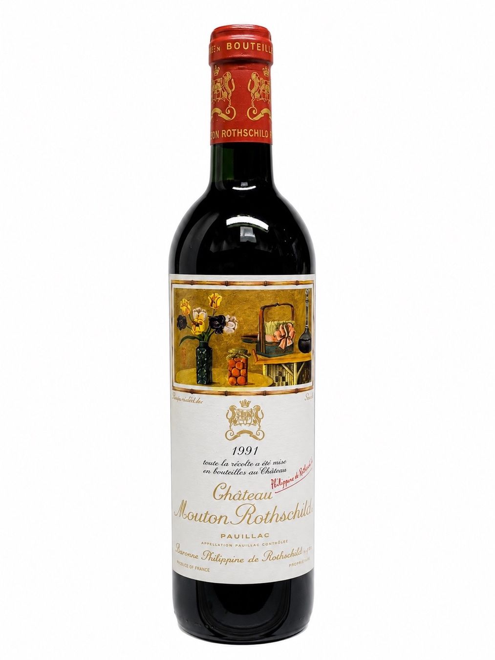 Mouton Rothschild Vino: Château Mouton Rothschild 1991 – Nuovo (secondo la descrizione) da Martigny venduto da len_7yxn