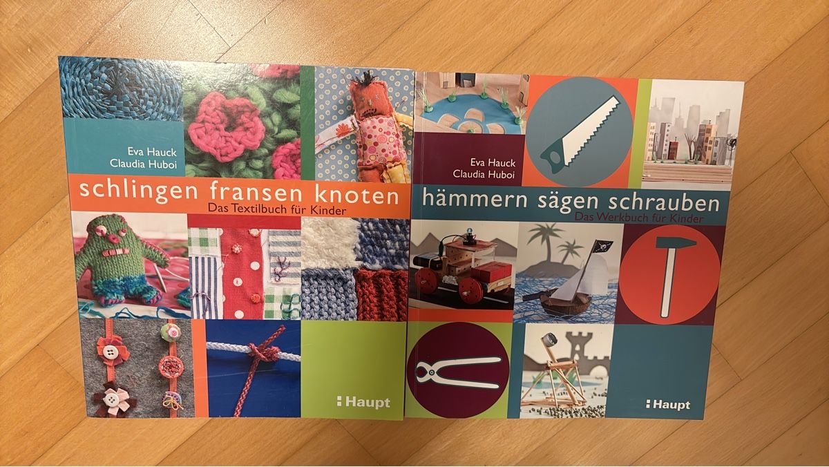 Bücher: 2 Kinderbücher: Textil- und Werkbuch - Bastelspass pur! – Gebraucht aus Ostermundigen von Ivoire