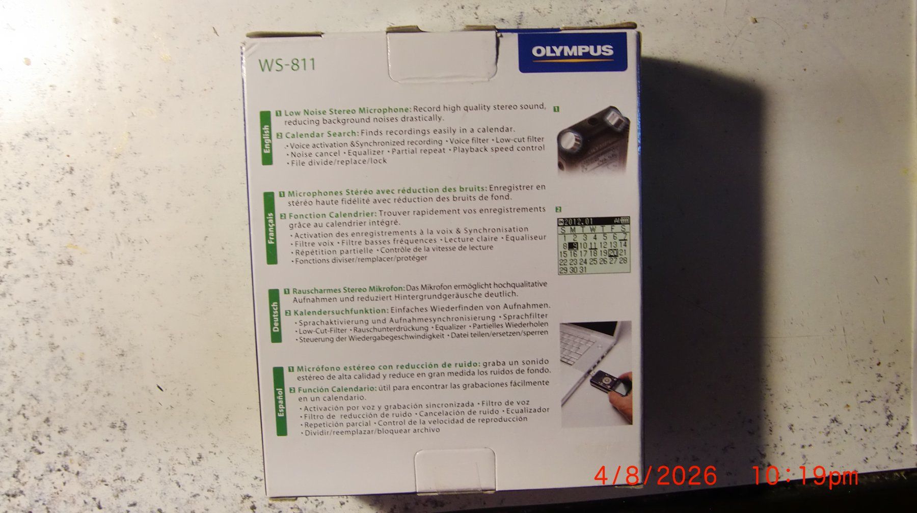 Olympus Enregistreurs: Olympus WS-811 Voice Recorder – Neuf avec emballage d'origine à Obergerlafingen par danibutton 1