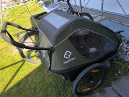 Veloanhänger/Jogger Wagen 2 Kinder bis 117cm Körpergrösse