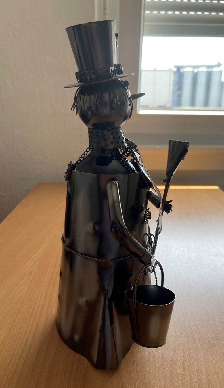 Tutte le decorazioni: Metallschneemann mit Rotweinflasche – Nuovo e nell'imballaggio originale da Basel venduto da Seifehuesli 4