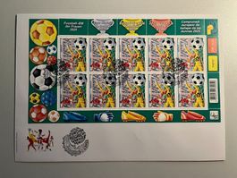 FDC Bogen Frauenfussball EM / Selten nur wenige bekannt !!