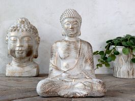 Buddha “Vittel” mit Goldmuster von Chic Antique