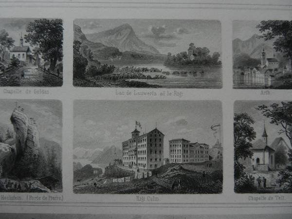 Incisioni: Vierwaldstättersee Souvenirblatt – Usato da Risch venduto da Rischli15 5