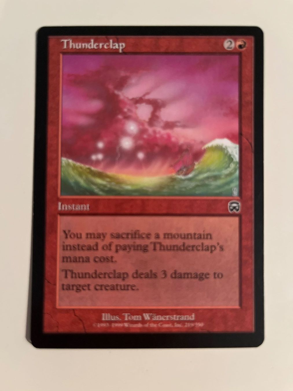 Magic The Gathering Carte collezionabili: 1 x Thunderclap - Magic: The Gathering - MtG – Usato da Kriens venduto da Shadi1980