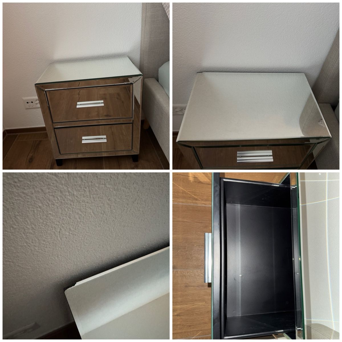 Comodini: 2 Spiegelnachttische 30x45x50cm – Nuovo (secondo la descrizione) da Lachen SZ venduto da nathiisch 9