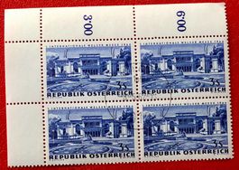 4 er Block Österreich Briefmarken mit Stempel  