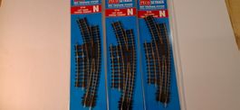 PECO SETRACK Bogenweichen ST-45 links abbiegend, neu