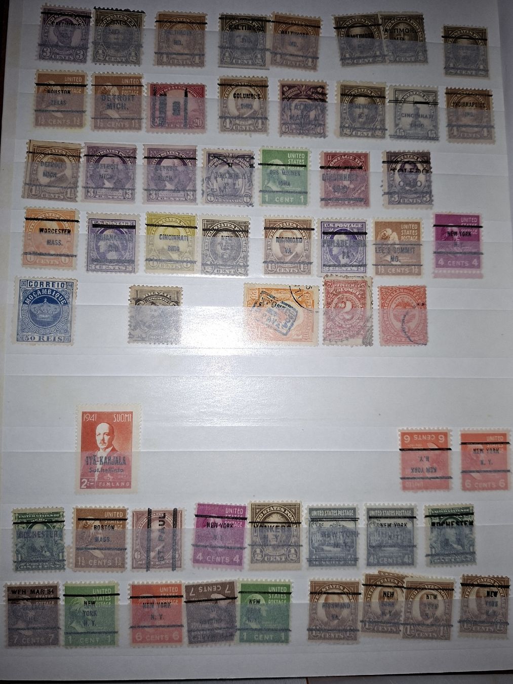 Alle Briefmarken: Briefmarken Usa und diverses  – Gebraucht aus Balgach von SIMEON27 1