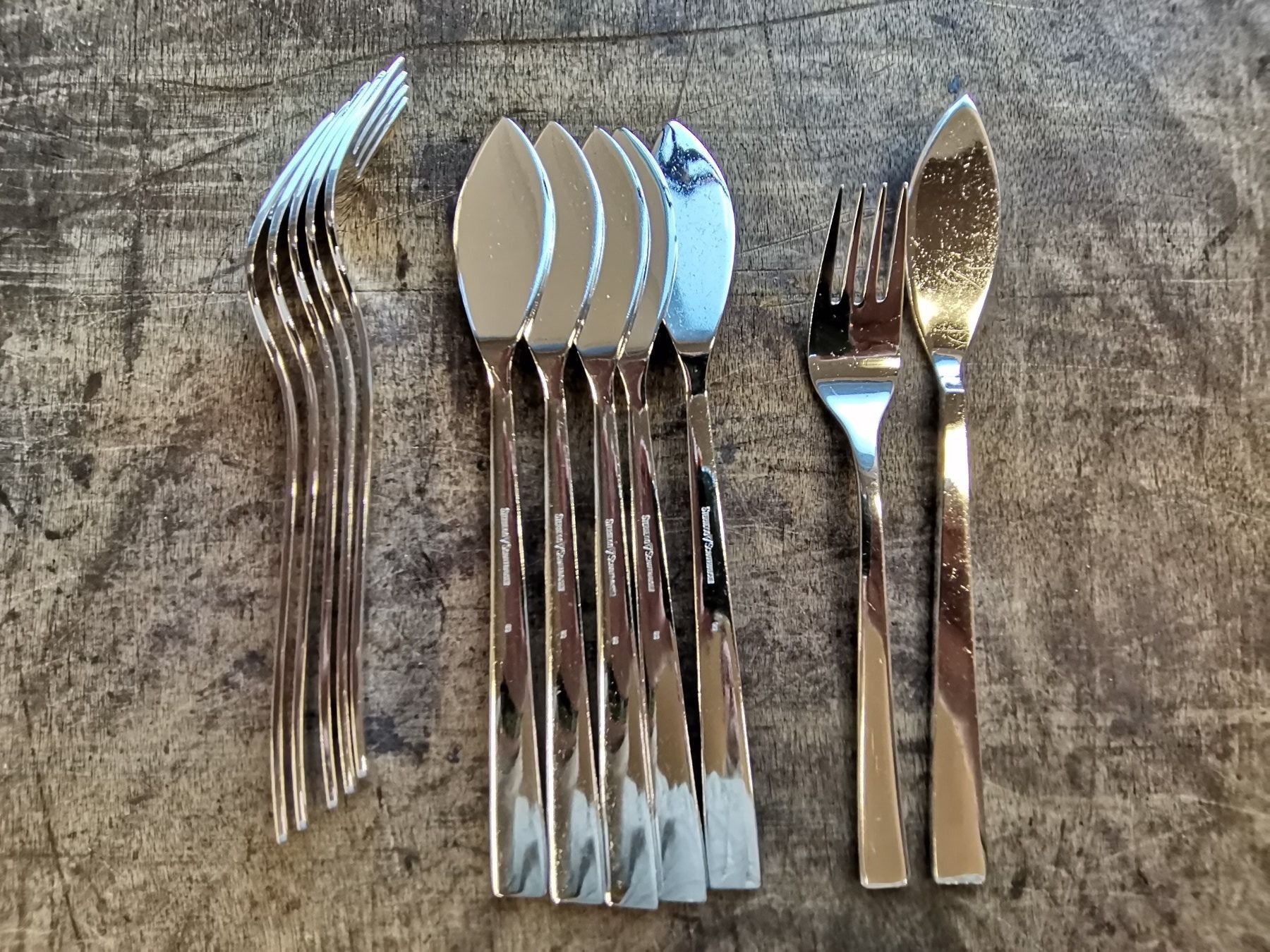Bestecksets: Fischbesteck versilbert 6er – Gebraucht aus Luzern von Silbag97 1