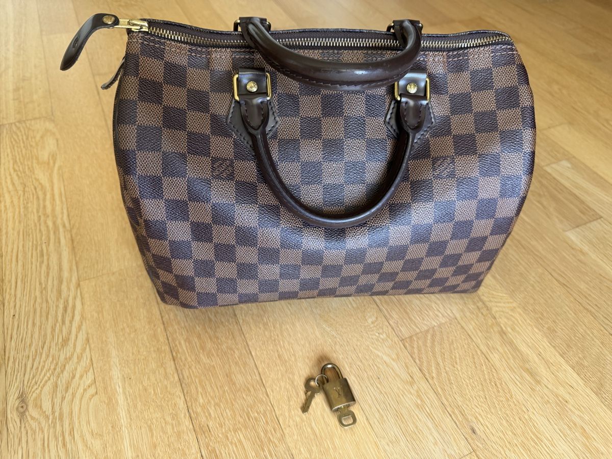 Louis Vuitton Borse da donna: Louis Vuitton Speedy 30, Damier Ebene – Usato da Aesch BL venduto da Micimacko-4