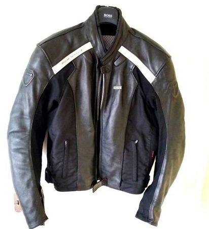FML Herren Motorradjacke Gr. L, 52-54, Schwarz, Top Zustand!