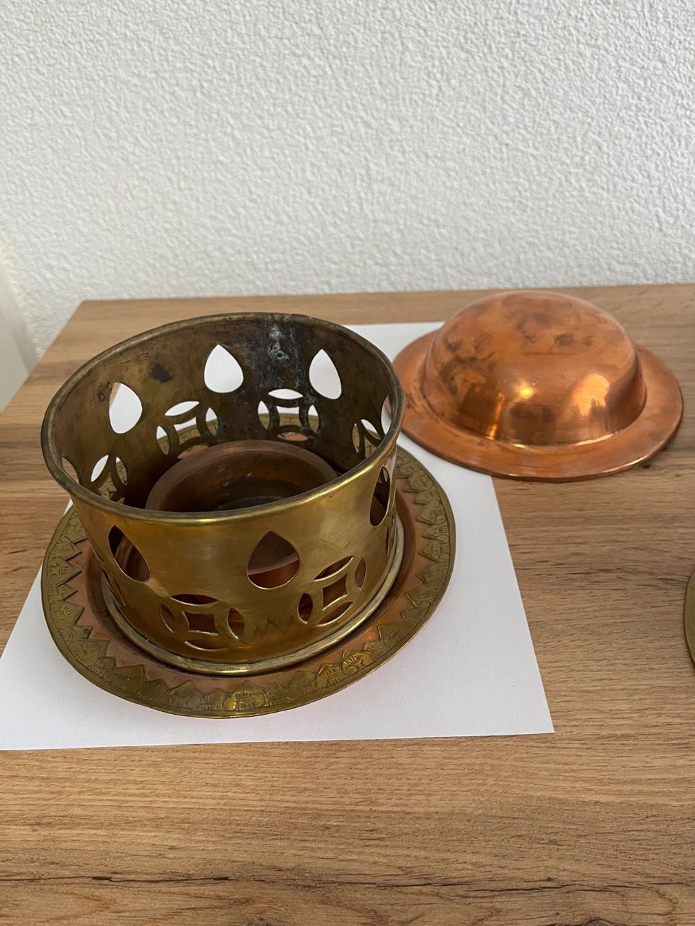 Pentole: Chinesischer Kupfer-Messing Suppentopf mit Deckel – Usato da Dietikon venduto da sch_w2tw 3