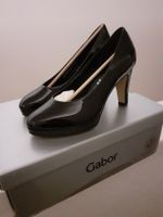 Gabor Lack Pumps Schwarz Gr. 35 