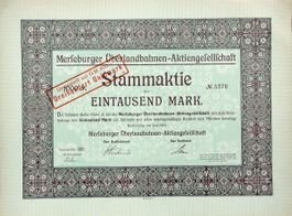 Merseburger Ueberlandbahnen-AG, Merseburg - 1919