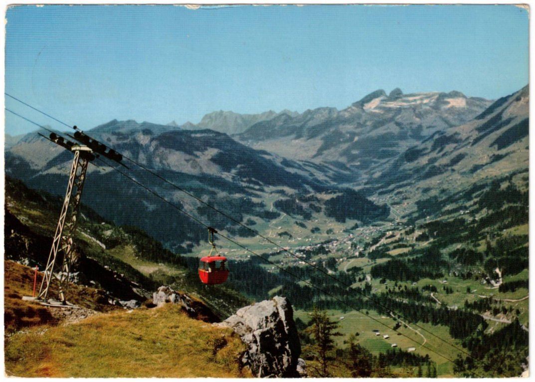 Ansichtskarten: Col du Pillon - Télècabine / Gondelbahn – Gebraucht aus Binningen von Mountainrider
