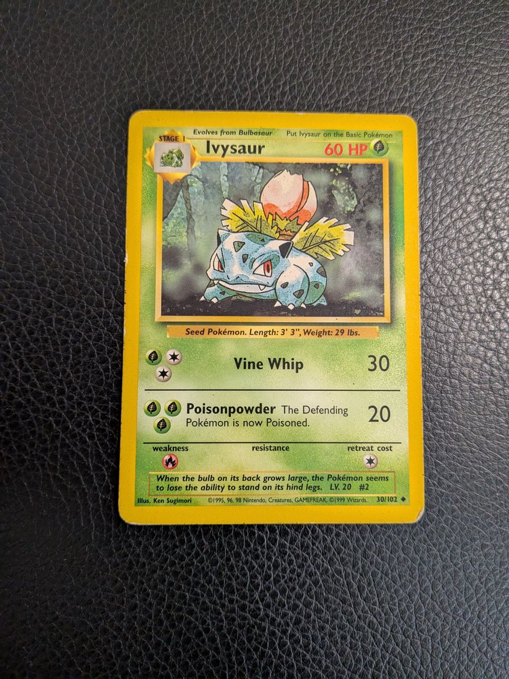 Pokémon Carte collezionabili: Base Set Ivysaur 30/102 Ab 1 – Usato da Paradiso venduto da Pkmn10