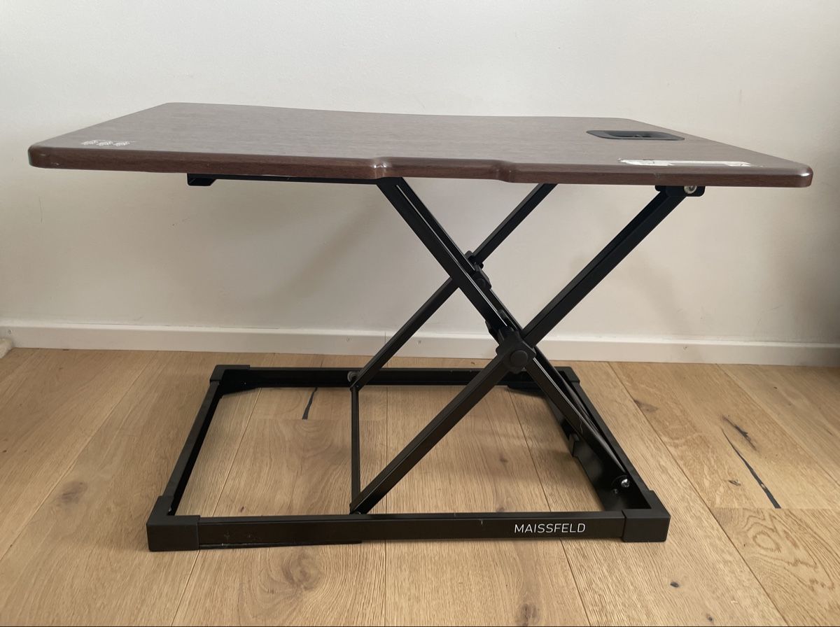 RRP 149fr MAISSFELD Height-Adjustable Sit-Stand Desk Convert (D ...