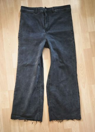 Sinsay Damen Jeans Hose schwarz Grösse 44 Bootcut 