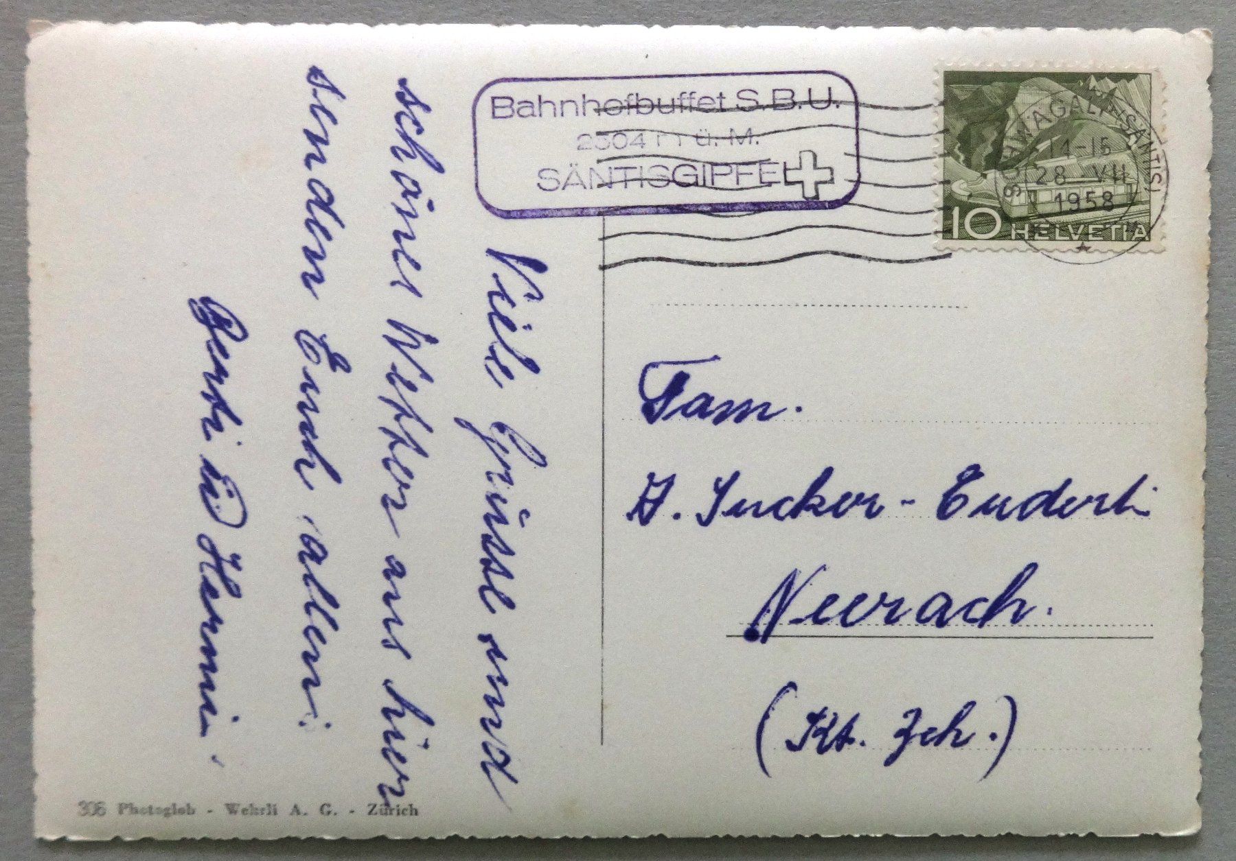 Cartoline postali: Säntis - Schwägalp – Usato da Fétigny venduto da Billy2miny 1