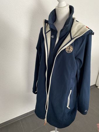 Adenauer & Co gefütterte Jacke d. blau Gr.  XL mit Gilet 