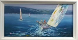 - Italienisches Gemälde - 80x40cm