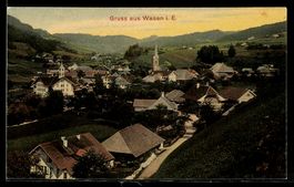 AK Wasen i. E., Panorama des Ortes