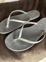 Havaianas Speziel metallic irisierend  Silber Gr 41/42