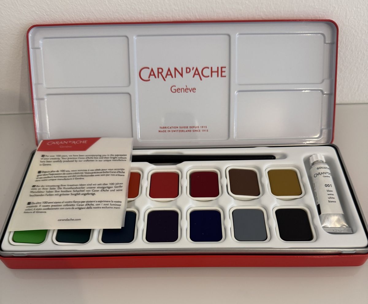 Colori: Caran d'Ache Wasserfarb-Malkasten – Nuovo (secondo la descrizione) da Frauenfeld venduto da _smile_w 2