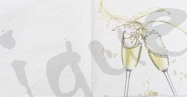 Tovaglioli: Serviette cheers (1393) 2Stk. – Nuovo (secondo la descrizione) da Schlatt TG venduto da kreativ-atelier