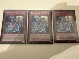 3x Yu-Gi-Oh! Dominus-Impuls Karten Secret Rare / Near-Mint