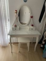 Schminktisch weiss mit Spiegel und Hocker guter Zustand