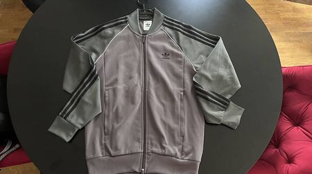 Adidas Trainingsjacke grau Aubergine (M) - NEU