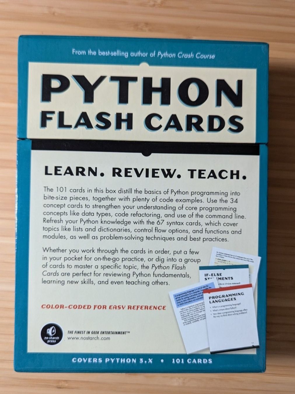 Sonstiger Schulbedarf: Python Flash Cards – Gebraucht aus Arni AG von  3