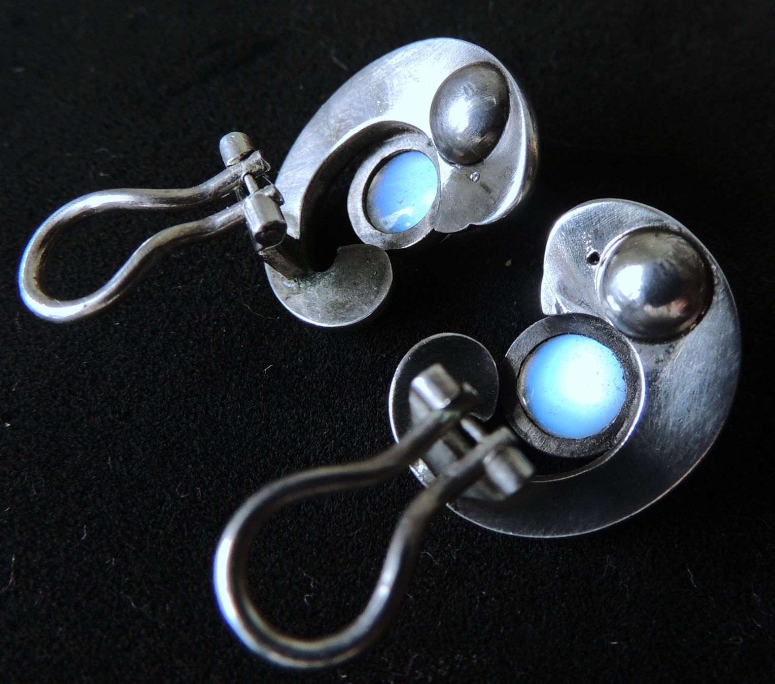 Ohrringe & -stecker: Silber 800 Mondstein Ohrclips – Gebraucht aus Waldenburg von schaller707 5