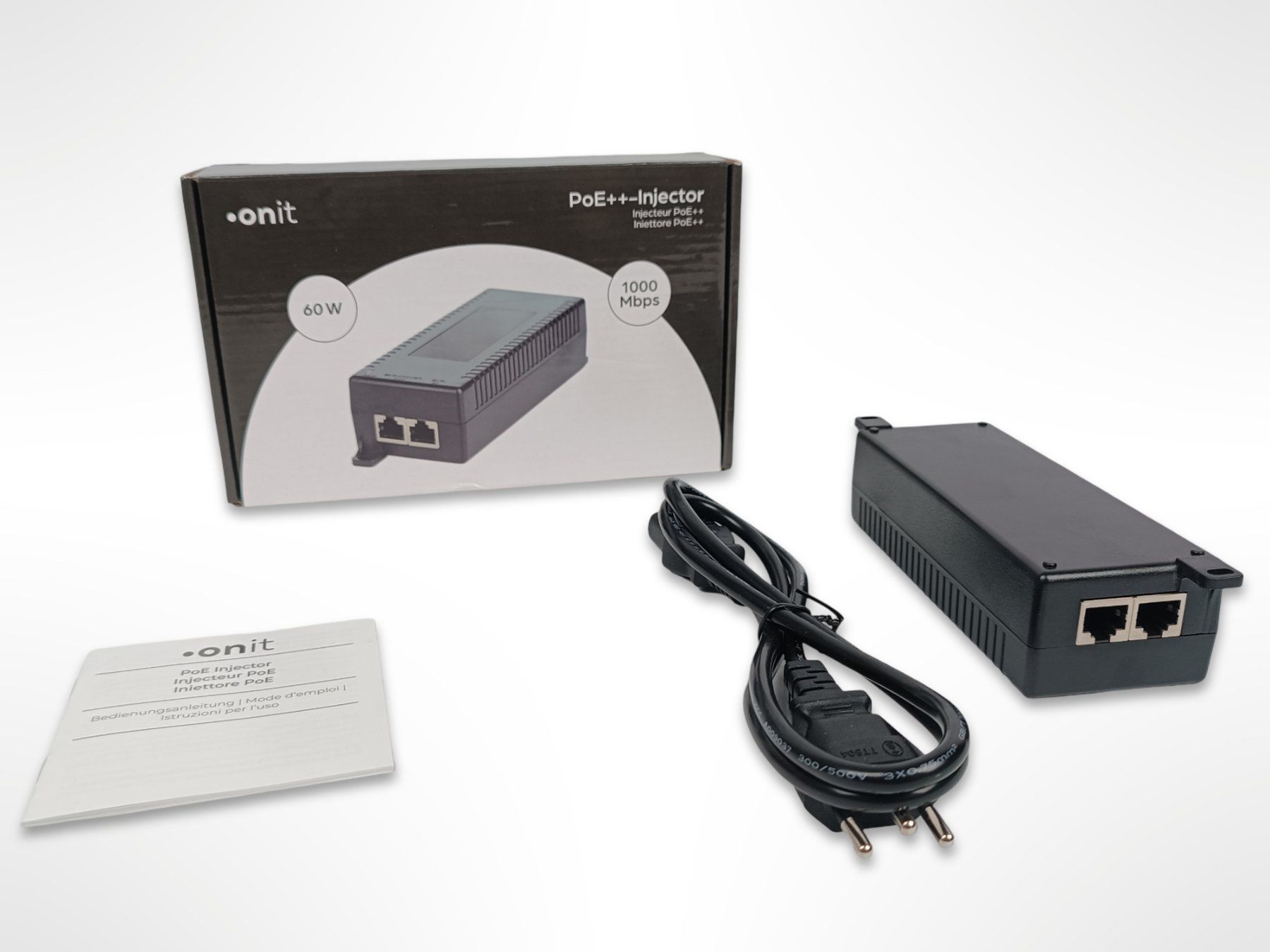 Unità & Adattatore: ONIT PoE++ Injector 60W / 1000Mbps – Usato da Suhr venduto da Restwert_Suhr