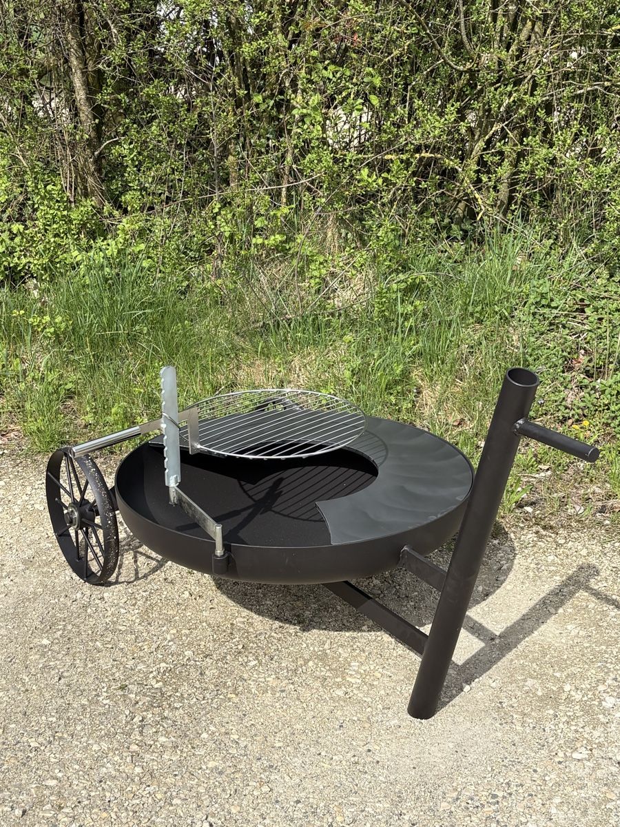Griglie: fahrbare Feuerschale mit Grillring – Nuovo (secondo la descrizione) da Oberwil-Lieli venduto da metal-works 6
