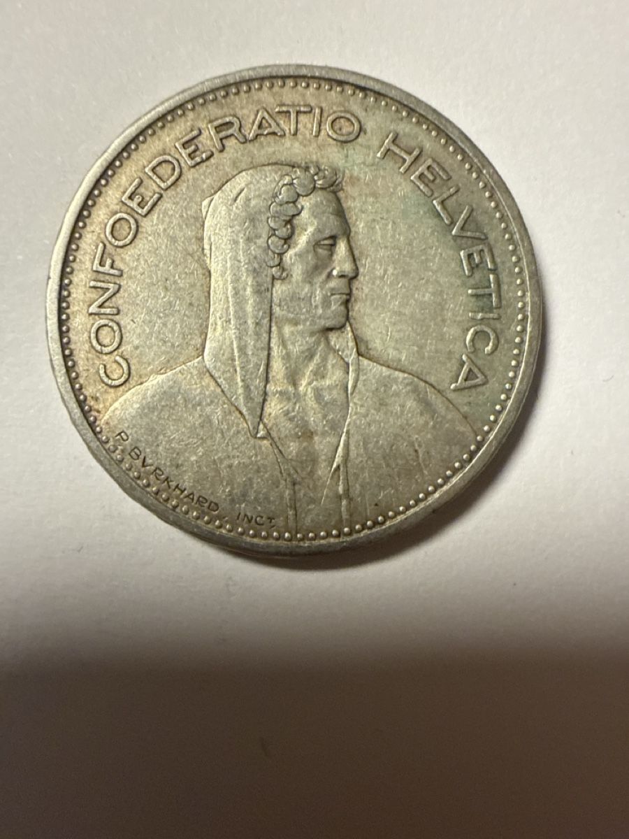 Alle Münzen: 5 Fr. Silbermünze B 1939 – Gebraucht aus Appenzell von Wumo74 1